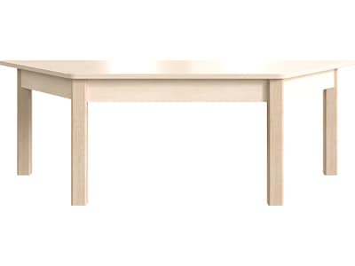 Flash Furniture Bright Beginnings Hercules Trapezoid Table, 47 x 20.75, Beech (MK-ME088016-GG)