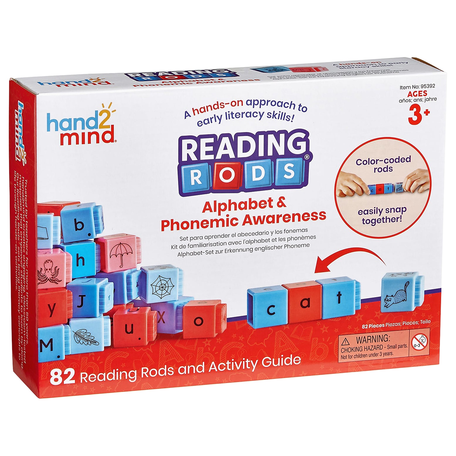 hand2mind Reading Rods Alphabet & Phonemic Awareness (95392)