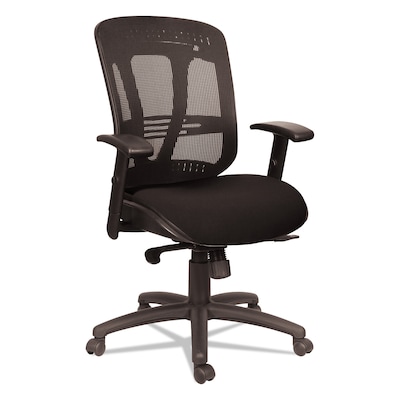 Alera® Eon Series Height Adjustable Arm Mesh Computer and Desk Chair, Black (ALEEN4217)