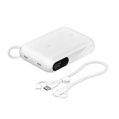 Belkin BoostCharge Power Bank, 20W, White (BPB027FQWH)