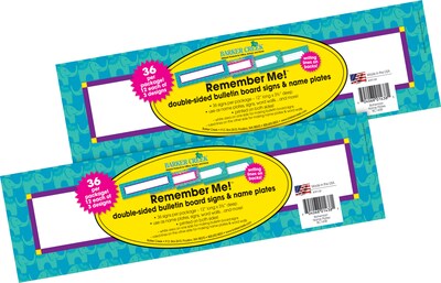Barker Creek Bohemian School Name Plates, 12 x 3.5, 72/Set (BC3808)