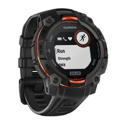 Garmin Instinct 3 Solar GPS Smartwatch, Black, 45mm (GRM0293400)