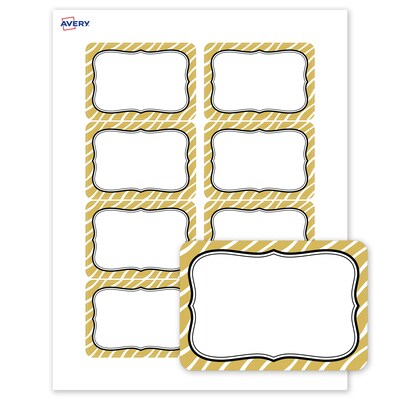 Avery Rectangle Laser/Inkjet Multipurpose Labels, 2-1/3 x 3-3/8, White, 80/Pack (19479371000)