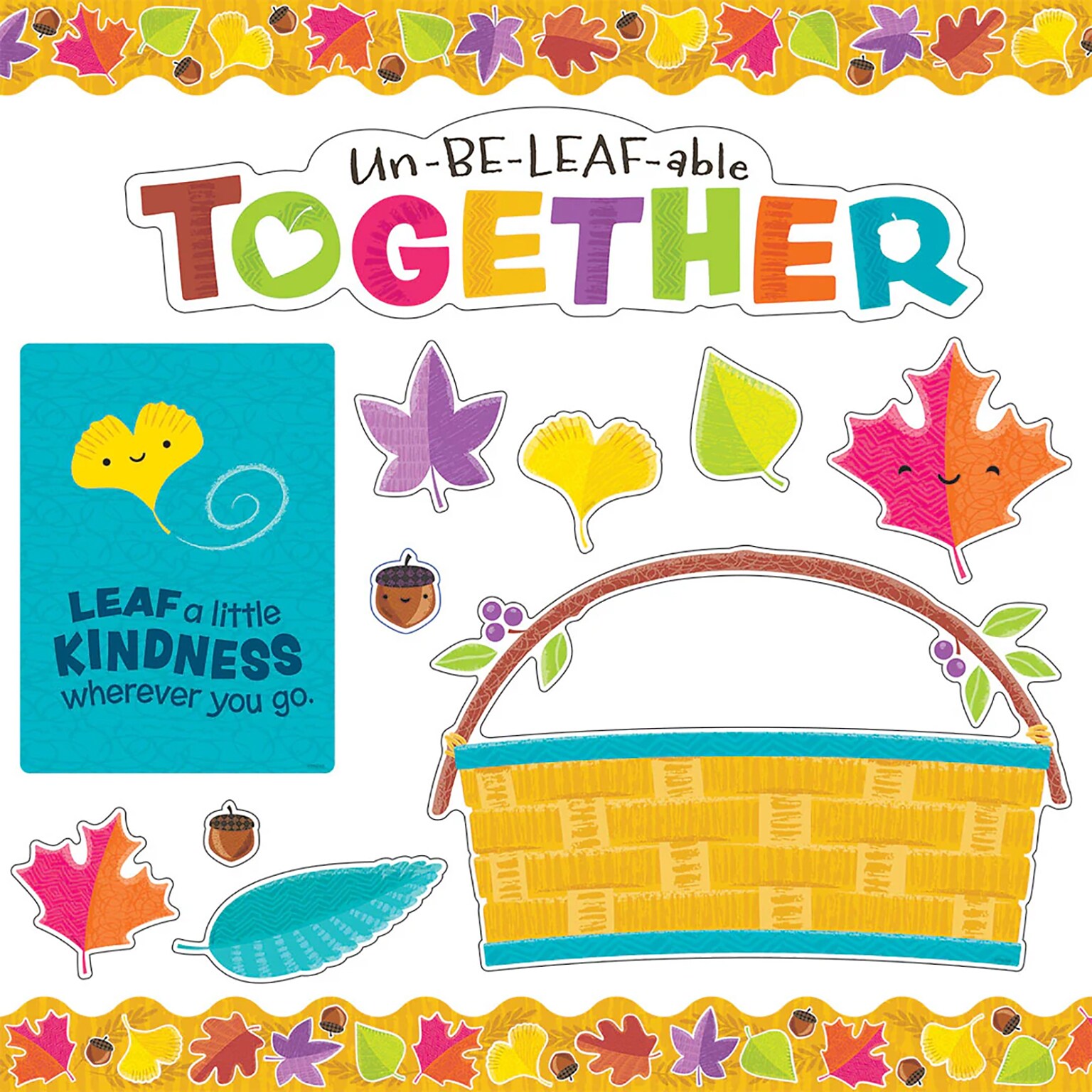 Trend Enterprises Awesome Autumn Learning Set, 69 Pieces/Set (T-19021)