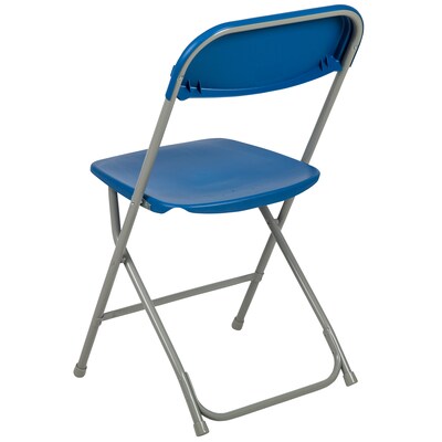 Flash Furniture Plastic Folding Chair, Blue, Set of 4 (4LEL3BLUE)