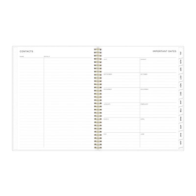 2025-2026 Blue Sky Smoke 8.5" x 11" Weekly & Monthly Planner, Plastic Cover, Multicolored (133681-A26)
