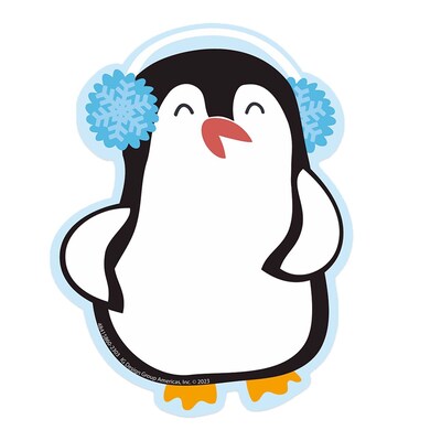 Eureka Winter Penguins Paper Cut-Outs, 36/Pack, 3 Packs (EU-841586-3)