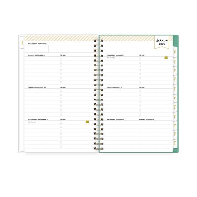 2026 Blue Sky Day Designer Peyton 5" x 8"  Weekly & Monthly Planner, Plastic Cover, Multicolored (103619-26)