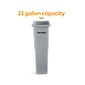 Coastwide Professional™ Slim Plastic Trash Can with no Lid, Gray, 23 Gal. (CW50717)
