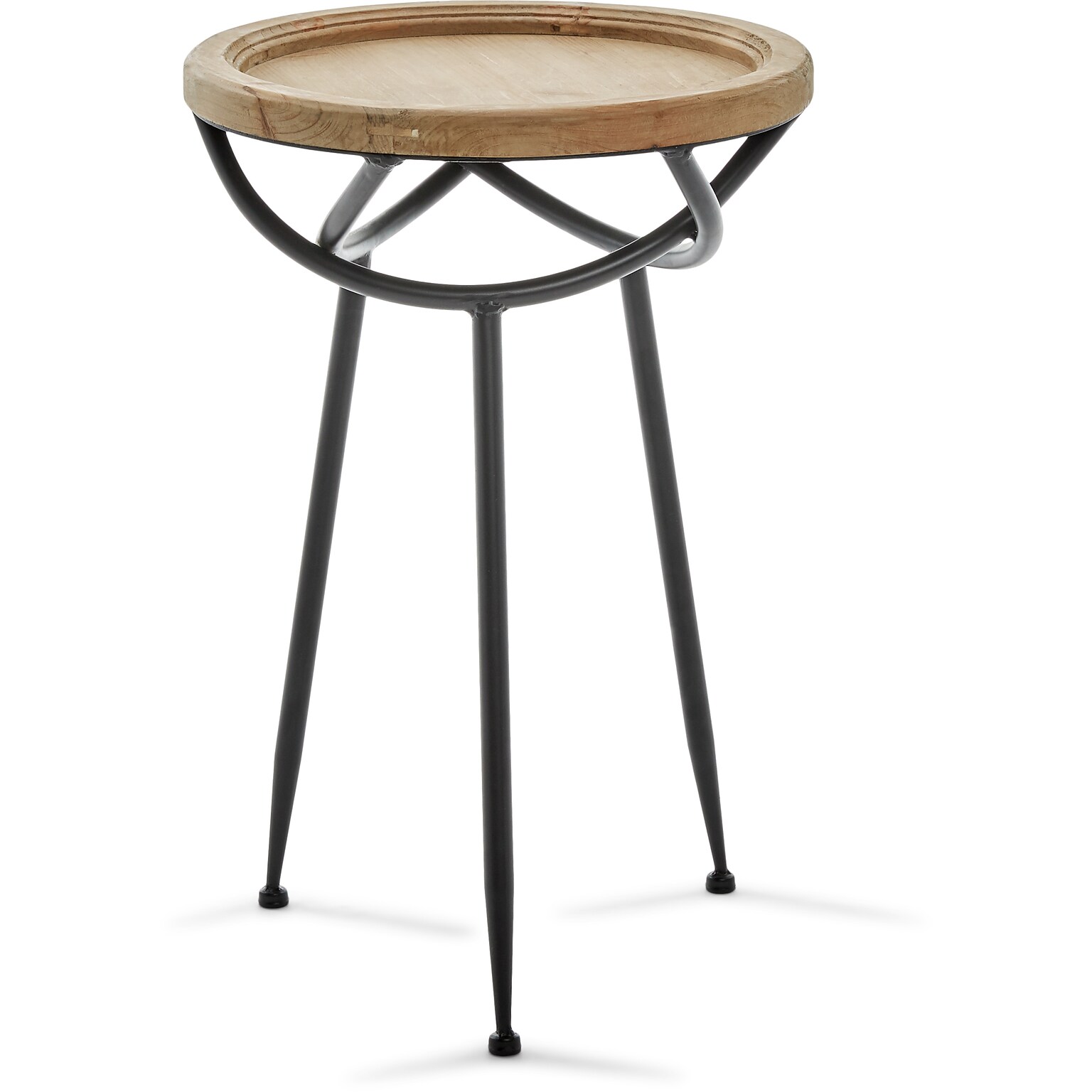 Adore Decor Easton Side Table, Light Beige (FUST10019A)