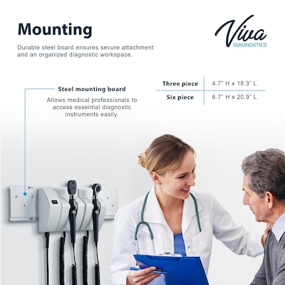 Viva Comfort Comprehensive Diagnostic Wall Station, White (ME914-01-OOE-MK)