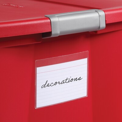 Cardinal HOLD IT Index Card Pocket, Clear, 100/Box (CRD 21150CB)
