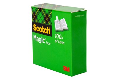 Scotch Magic Invisible Tape Refill, 1/2 x 36 yds., 12 Rolls (810)