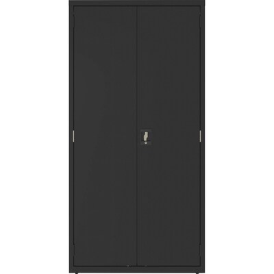 Lorell Fortress Series 72 Steel Storage Cabinet With 4-Shelves, Black (LLR00018)