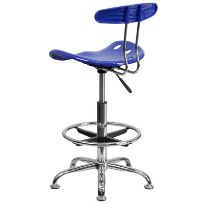 Flash Furniture Vibrant Drafting Stools With Tractor Seat (LF215NTCLBLUE)