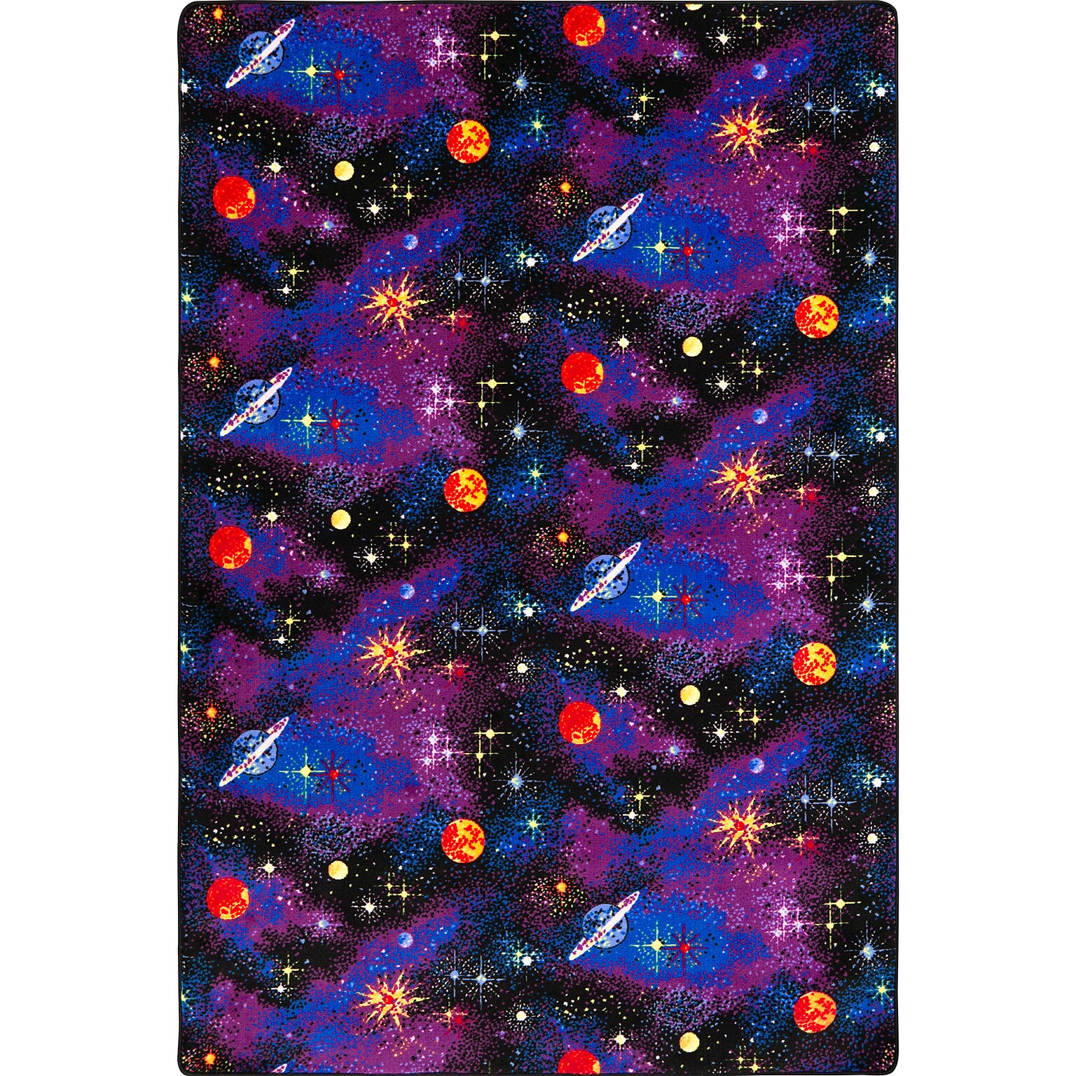 Joy Carpets Space Explorer Nylon 12 x 6 Machine Tufted Rug, Fluorescent (43R)