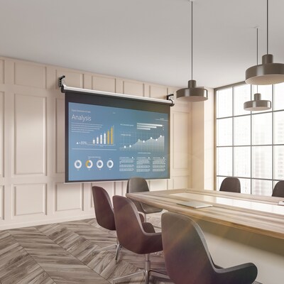 Mount-It! 6 Universal Projector Screen Mount, Wall or Ceiling Installation, Black, 2/Pack (MI-630BLK)