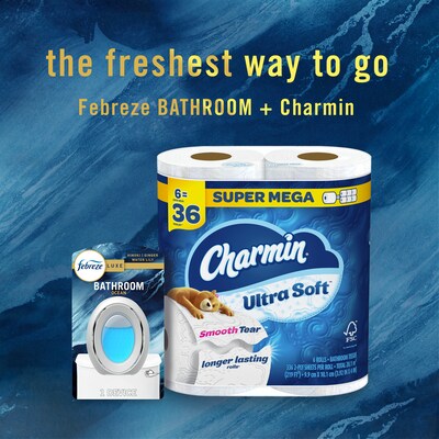 Febreze Small Spaces Origins Air Freshener, Ocean Scent, 0.25 oz., 4/Pack (07695)