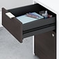 Bush Business Furniture Jamestown 60"W L Shaped Desk with Drawers, Storm Gray/White (JTN021SGWHSU)