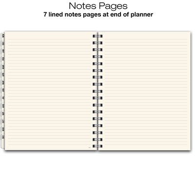 2027 Excello Brands 7.8" x 9" Weekly & Monthly Standard Planner, Paperboard Cover, Frosted (ESPL-CY27-79)