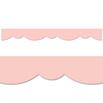 Creative Teaching Press Blush Stylish Scallops EZ Border, 48 Feet/Pack, 3 Packs (CTP10527-3)