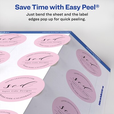 Avery Laser/Inkjet Round Multipurpose Labels, 3.5" Dia., White, 200 Labels/Box (94514)