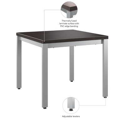 Bush Business Furniture Arrive 23"W x 23"D End Table, Storm Gray (AVT124SG)