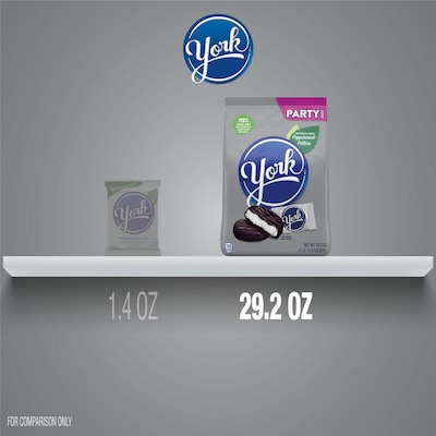 York Peppermint Patties Dark Chocolate Pieces, 29.2 oz. (HEC05811)