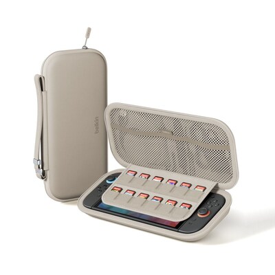 Belkin Gaming Travel Case, Nintendo Switch 2 Compatible, Sand (ENA002FQSA-V1)