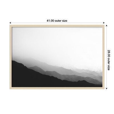 Amanti Art Virgin Mountains II by Laura Marshall Wood Framed Wall Art Print, 41" x 28" (A42677389691)