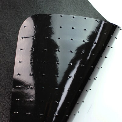 Floortex Advantagemat Chair Mat with Lip, 36" x 48", Designed for Low-Pile Carpet, Black Vinyl (FC113648LLBV)