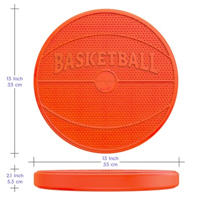 Bouncy Bands Basketball Sensory Wiggle Seat, Orange (BBAWSSBAOR)