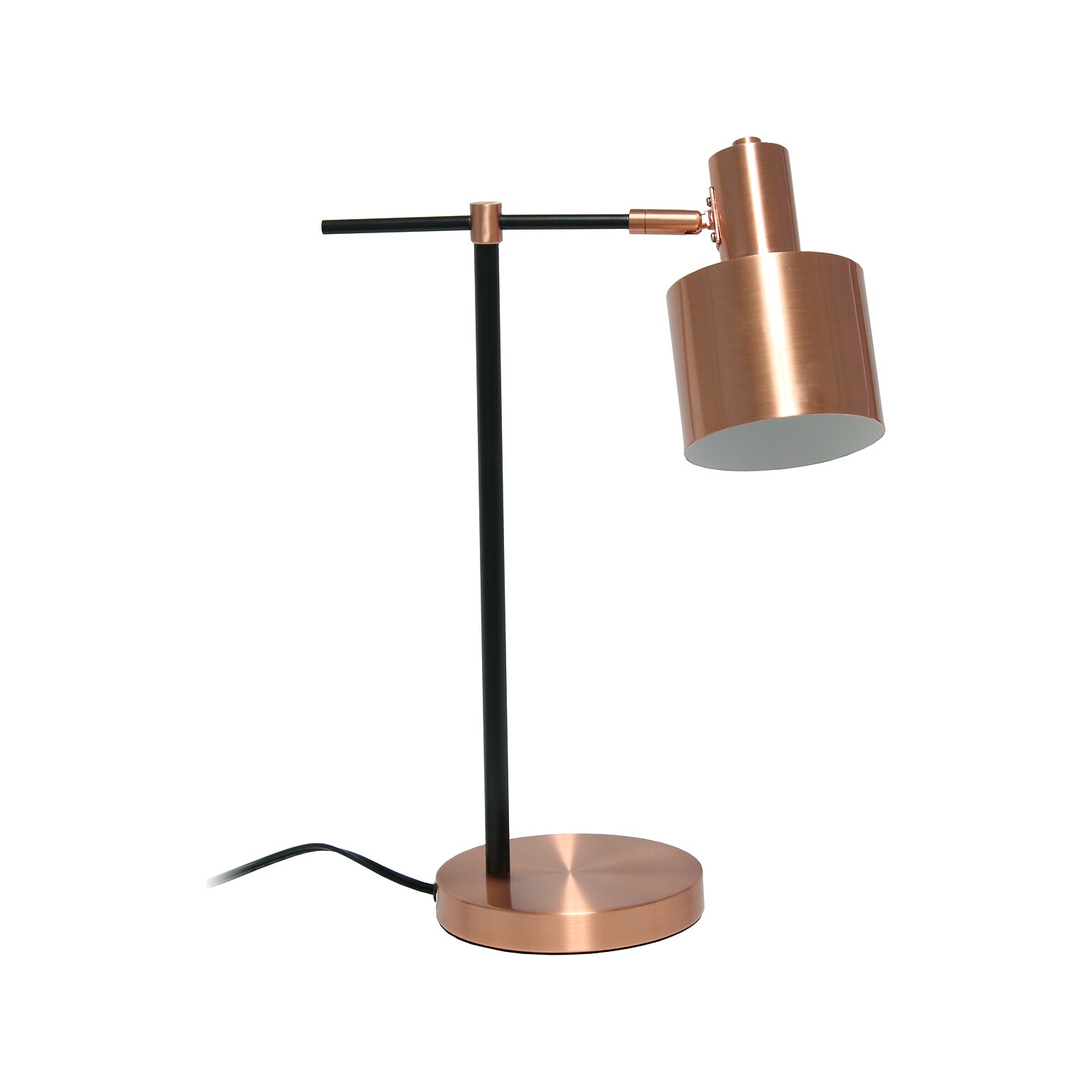 Lalia Home Studio Loft Table Lamp, Rose Gold/Black (LHT-4001-RG)