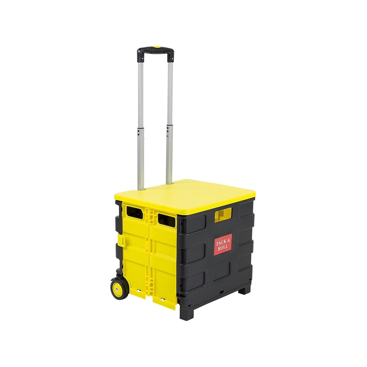 Mount-It! Mixed Materials Mobile Utility Cart, Yellow/Black (MI-905)