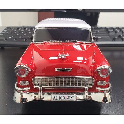 Audiobox Retro Ride Wireless Bluetooth 1955 Replica Car Speaker, Red (TRK-5500BYRD)