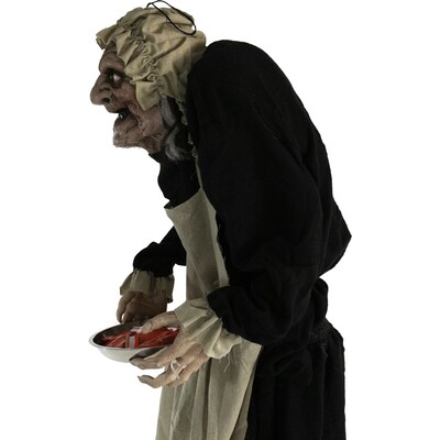 Haunted Hill Farm Life-Size Animatronic Zombie Maid (HHLADY-4FLSA)