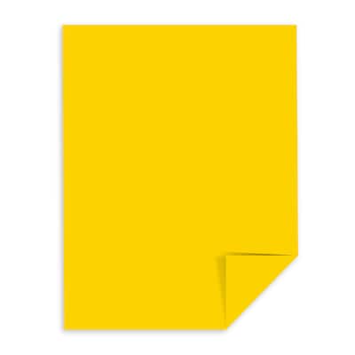 Astrodesigns 65 lb. Cardstock Paper, 8.5 x 11, Solar Yellow, 250 Sheets/Pack (22731)