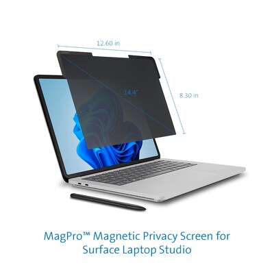 Kensington MagPro Elite Anti-Glare Privacy Screen for 14.4 Surface Laptop Studio, 3:2 (K51701WW)