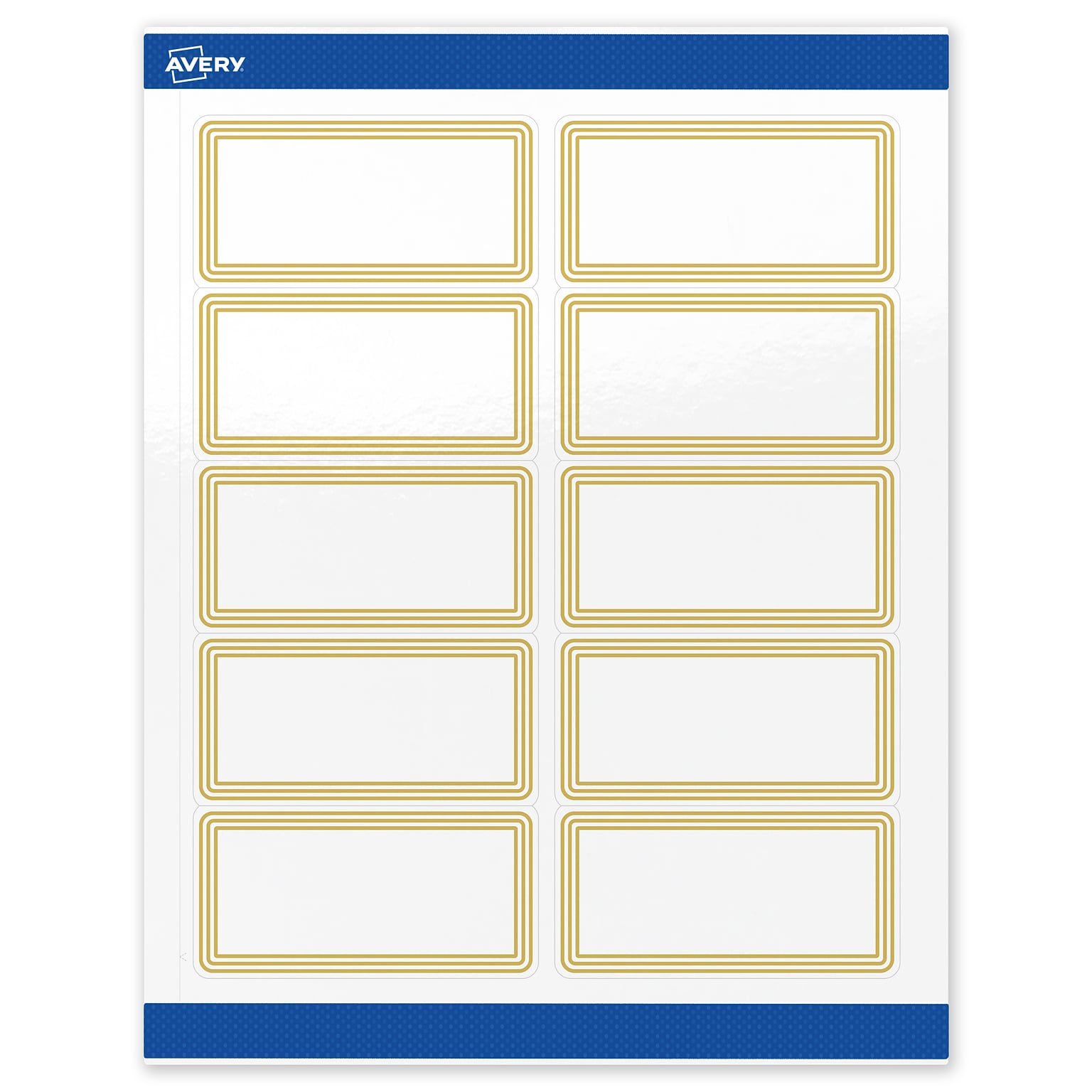 Avery Laser/Inkjet Rectangle Multipurpose Labels, 2 x 4, White, 100/Pack (S00-DHR)