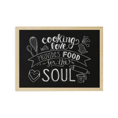 U Brands Chalkboard, Oak Finish Frame, 23" x 17" (310U00-01)