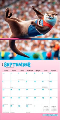 2026 BrownTrout Otter Olympics 12" x 12" Monthly Wall Calendar (9798330705016)