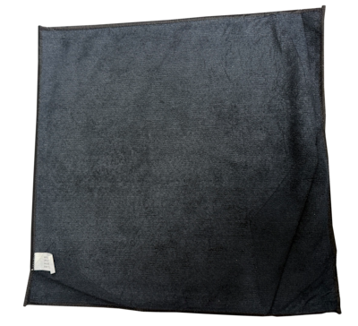 Petra A1 American Microfiber Cleaning Towels, 14 x 14, Black, 39 lbs., 300 Towels/Carton (HSKMIC-ELC)