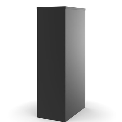Quill Brand® 4-Drawer Vertical File Cabinet, Locking, Letter, Black, 25"D (25164D)