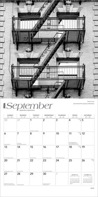 2026 BrownTrout New York City Black & White 12" x 12" Monthly Wall Calendar (9798330704880)