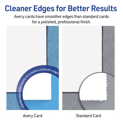 Avery Index Cards, 3" x 5", Matte White, Laser/Inkjet, 150/Pack (05388)