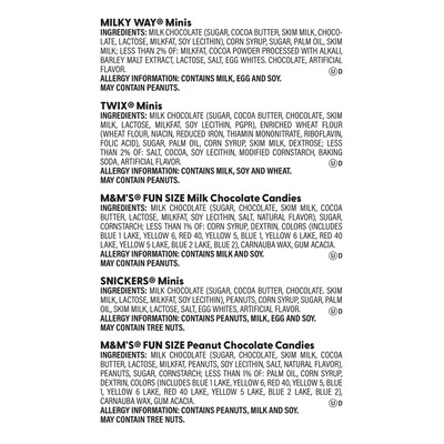 Mars Minis Assorted Milk Chocolate Favorites Variety Bag, 62.6 oz. (220-00016)
