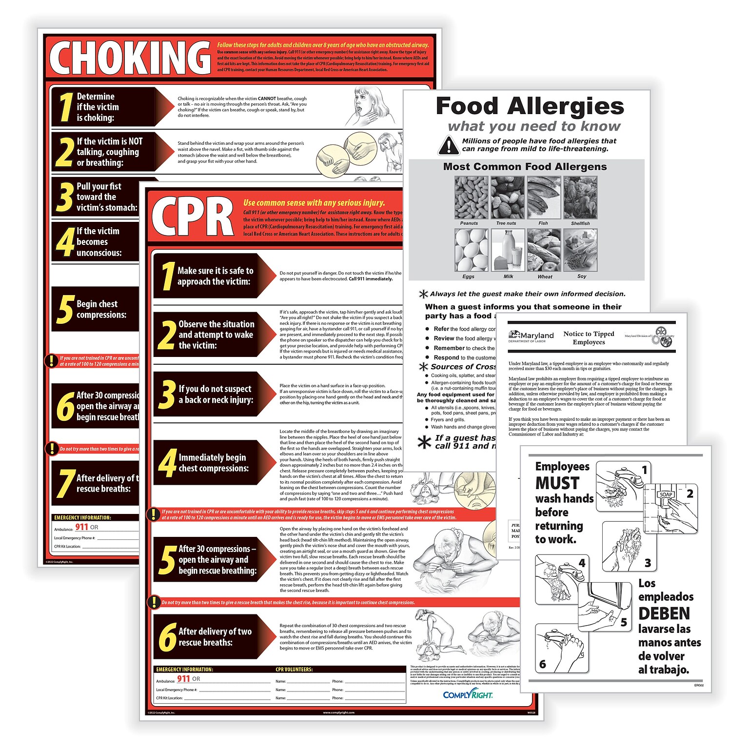 ComplyRight Restaurant Poster Kit, FL - Florida (ERFLU)