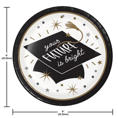 Creative Converting Glowing Grad Party Kit, Serves 8 (DTC9208E4A)