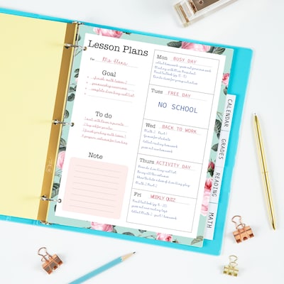 Avery Big Tab Insertable Paper Dividers, 5 Tabs, Buff with Clear Tabs, 24 Sets/Pack (11113)