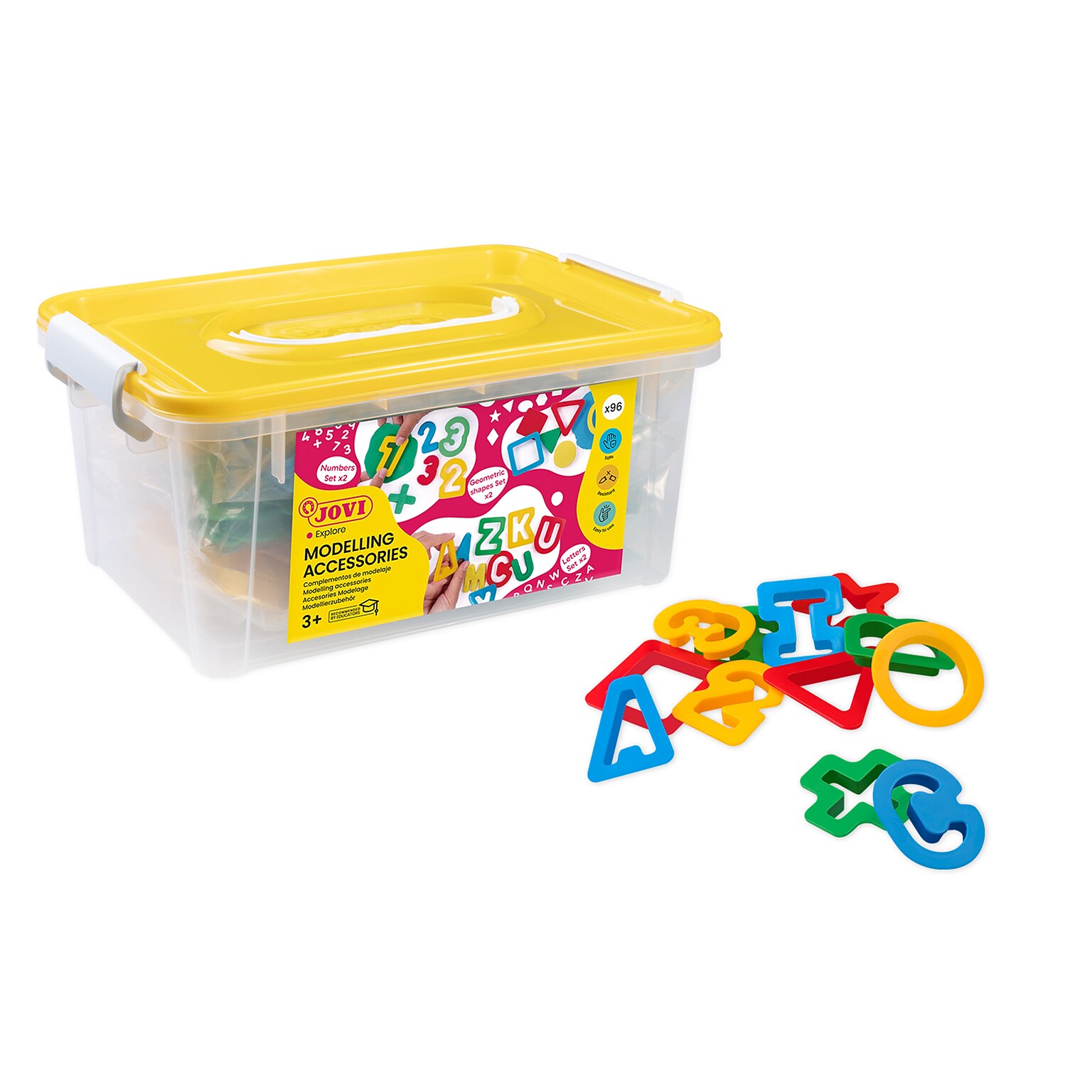 JOVI Dough & Clay Modelling Accessories, School Pack of 96 (JOV796)